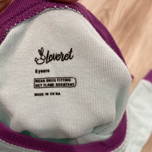 Leveret girls size 8 uniform pajamas - Picture 4 of 5